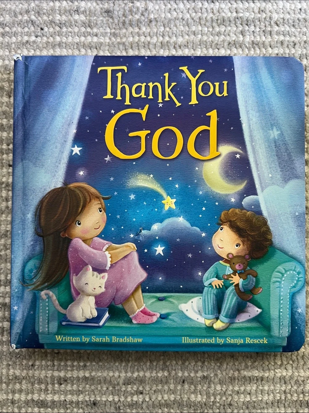 Thank You, God Hardcover & VeggieTales Away in a Manger Board Book